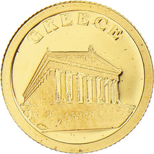 Libéria, Parthénon, 12 Dollars, 2008, Proof / BE, FDC, Or