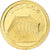 Libéria, Parthénon, 12 Dollars, 2008, Proof / BE, MS(65-70), Dourado
