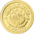 Libéria, Parthénon, 12 Dollars, 2008, Proof / BE, MS(65-70), Dourado