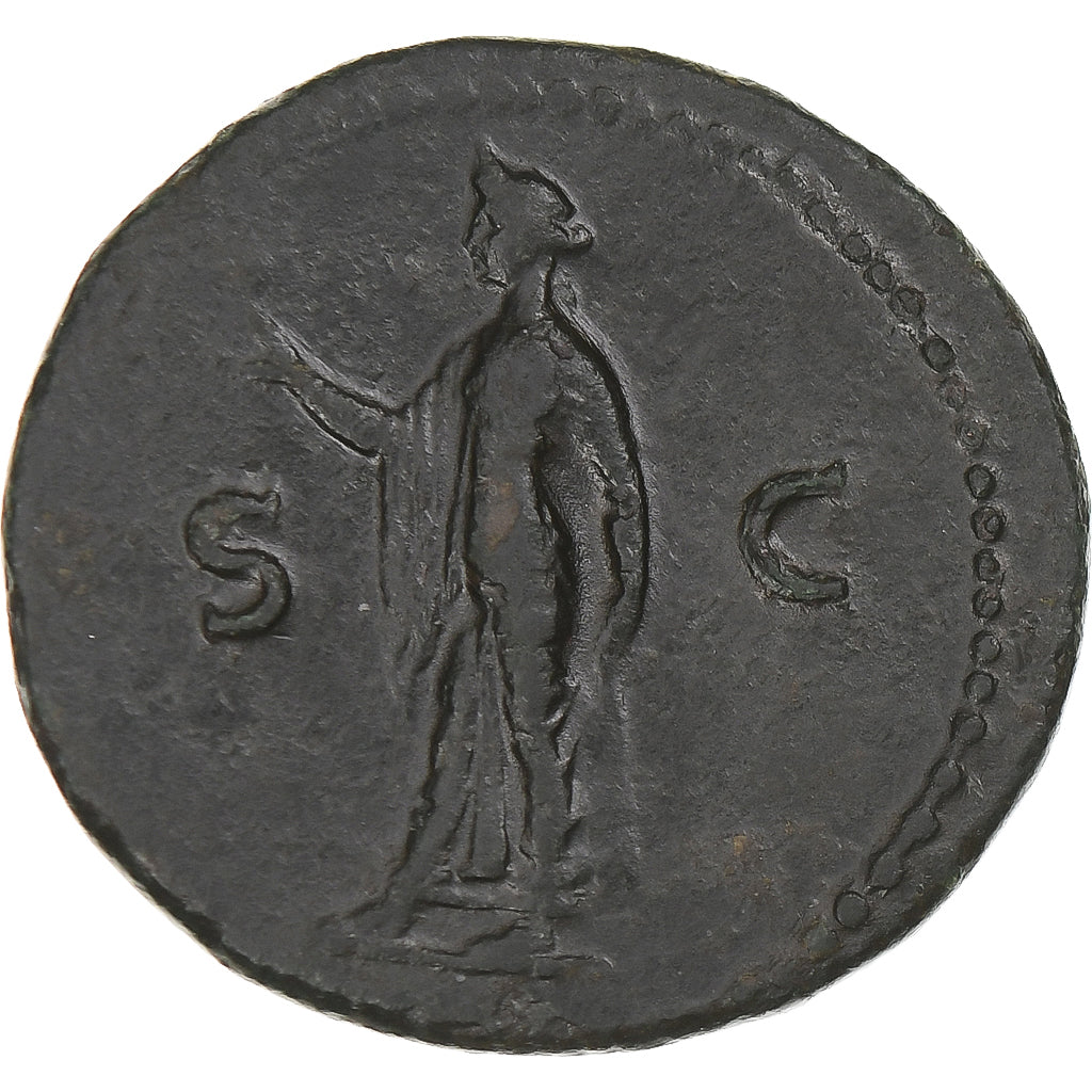Domitian, As, 77-78, Lugdunum, EF(40-45), Bronze, RIC:1290