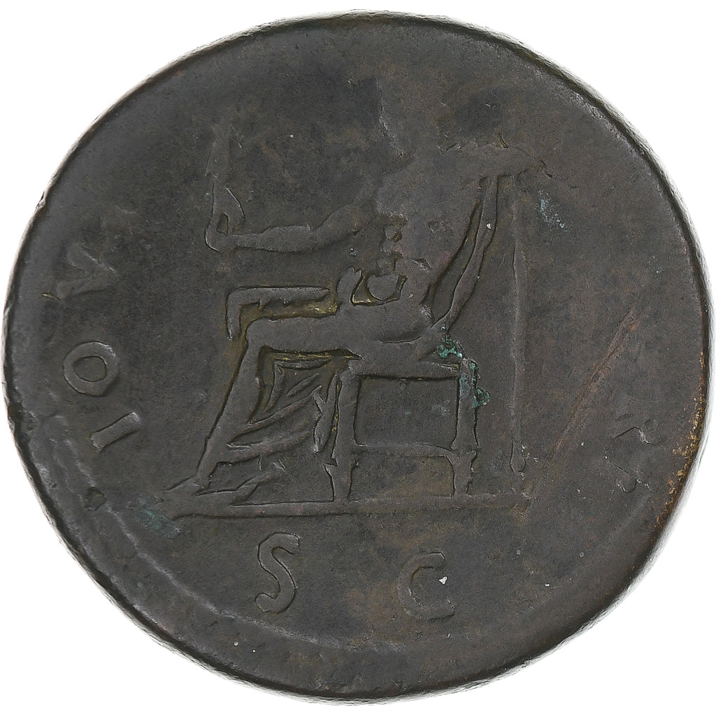 Domitian, Sestertius, 95-96, Rome, VF(30-35), Bronze, RIC:794