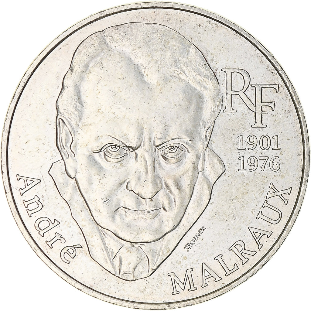 Francia, André Malraux, 100 Francs, 1997, Paris, SPL, Argento, KM:1188