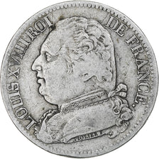 France, Louis XVIII, 5 Francs, 1815, Perpignan, VF(30-35), Silver, KM:702.11