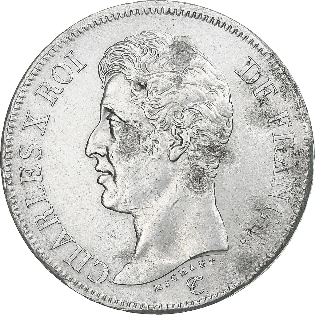 Francia, Charles X, 5 Francs, 1826, Lille, BB+, Argento, KM:720.13, Gadoury:643