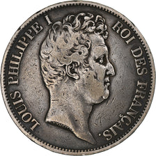 France, Louis-Philippe, 5 Francs, 1831, Paris, VF(30-35), Silver, Gadoury:676a