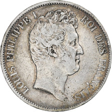 France, Louis-Philippe, 5 Francs, 1831, Paris, Tranche en relief, VF(30-35)