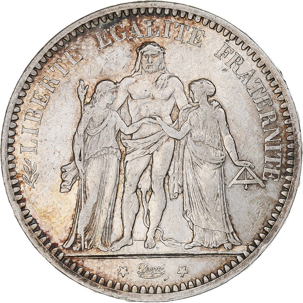 Francia, Hercule, 5 Francs, 1873, Paris, BB, Argento, KM:820.1, Gadoury:745a
