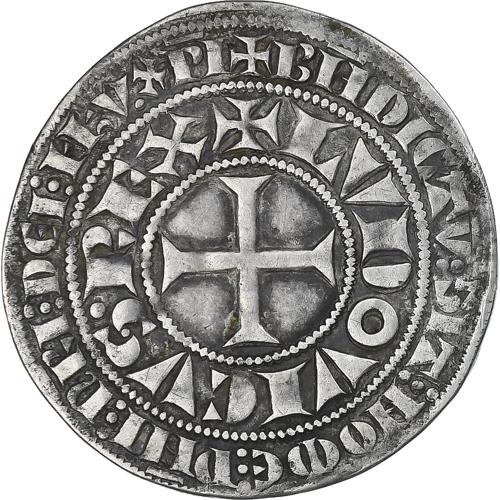 Francia, Louis IX, Gros Tournois, 1245-1270, EBC, Plata, Duplessy:190D