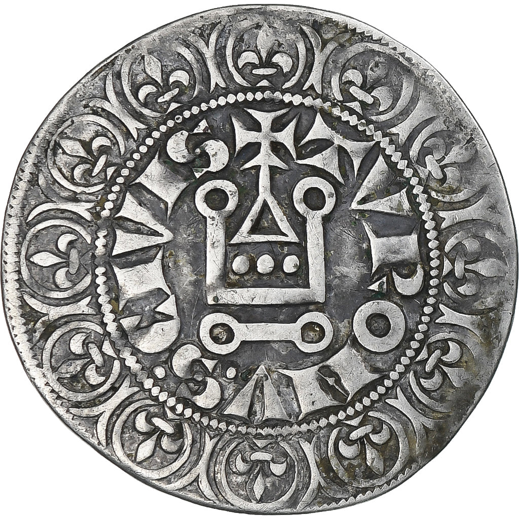 Francia, Louis IX, Gros Tournois, 1245-1270, EBC, Plata, Duplessy:190D