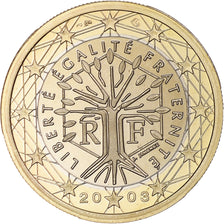 France, 1 Euro, 2003, Paris, Proof / BE, FDC, Bimétallique
