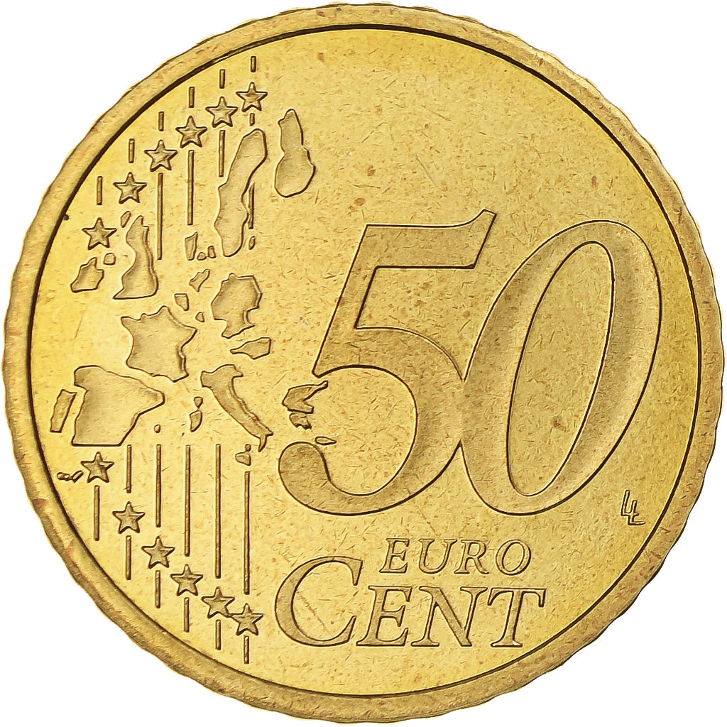 France, 50 Euro Cent, 2003, Paris, Proof / BE, MS(65-70), Brass