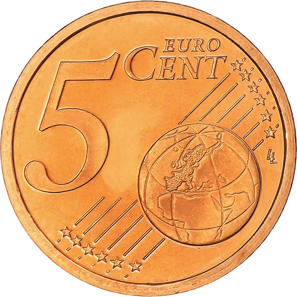 France, 5 Euro Cent, 2003, Paris, Proof / BE, MS(65-70), Coppered Steel