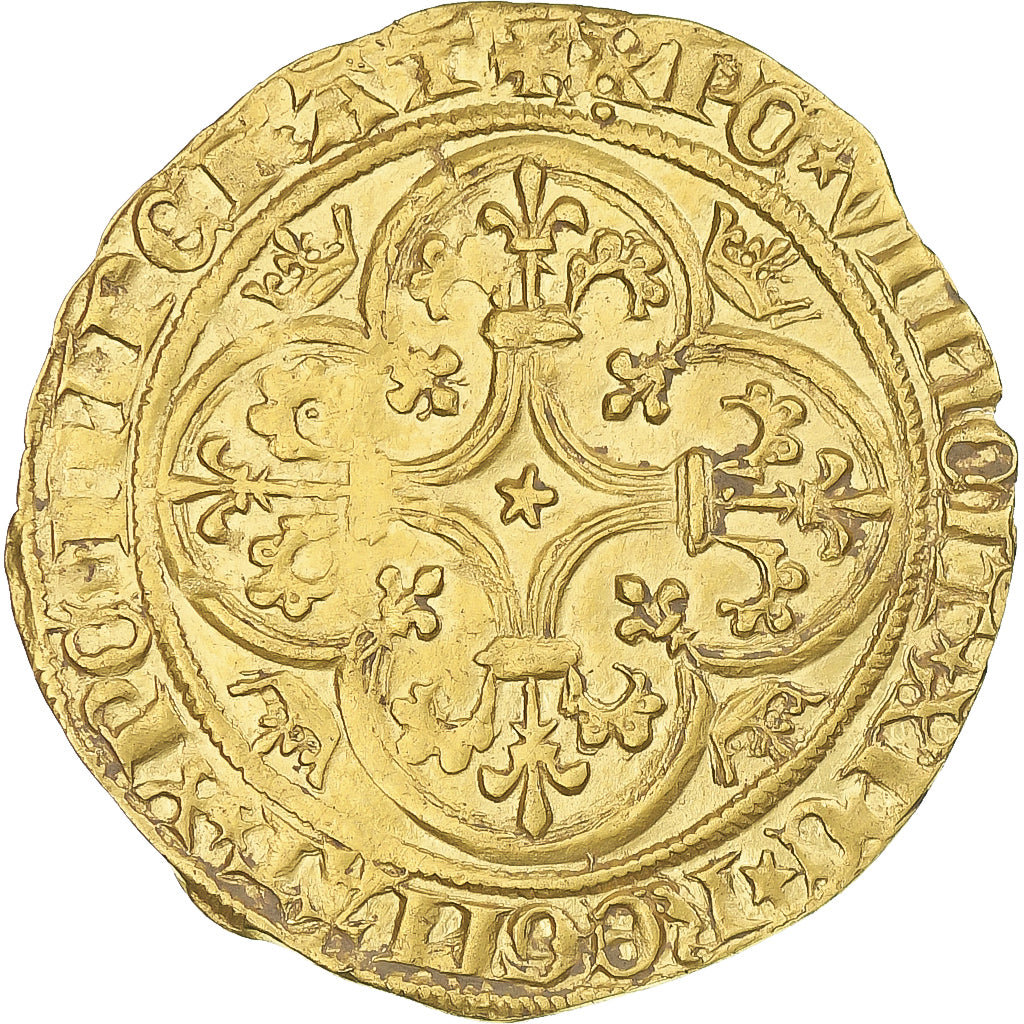 Frankrijk, Charles VI, Ecu d'or, 1422-1461, Cremieu, Goud, ZF+, Duplessy:453