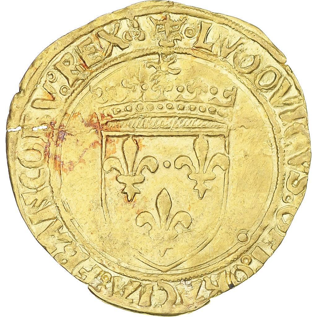 Francia, Louis XII, Écu d'or au soleil, 1498-1514, Lyon, BB, Oro, Duplessy:647