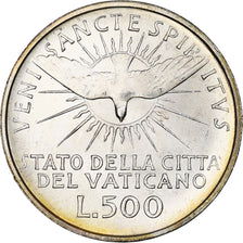 Vaticaan, Sede Vacante, 500 Lire, 1963, Rome, UNC-, Zilver, KM:75