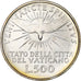 Vaticaan, Sede Vacante, 500 Lire, 1963, Rome, UNC-, Zilver, KM:75