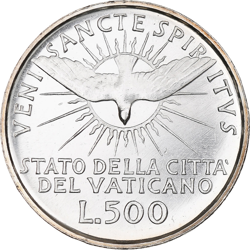 Vatican, Sede Vacante, 500 Lire, 1958, Rome, MS(63), Silver, KM:57