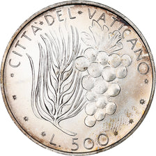 Vatican, Paul VI, 500 Lire, 1975 (Anno XIII), Rome, MS(63), Silver, KM:123