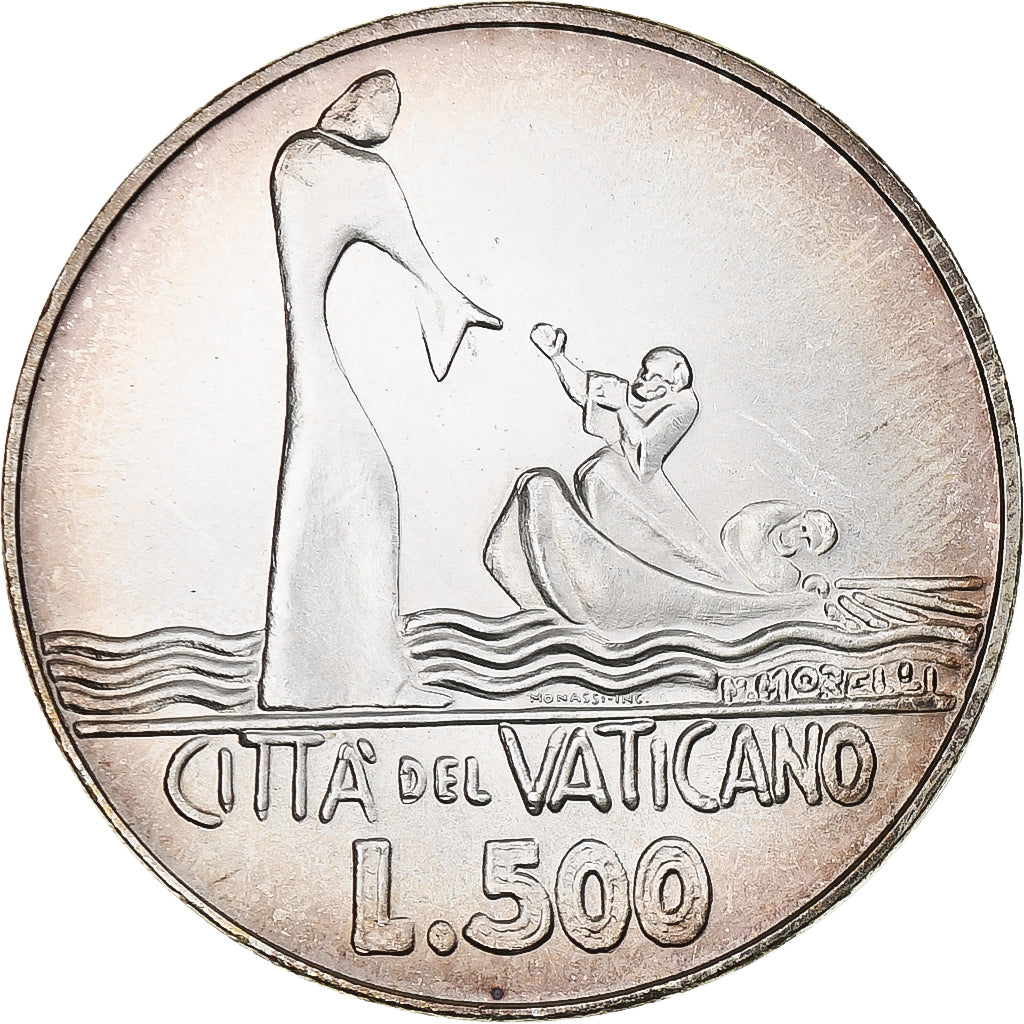 Vatikan, Paul VI, 500 Lire, 1978 (Anno XVI), Rome, UNZ, Silber, KM:139