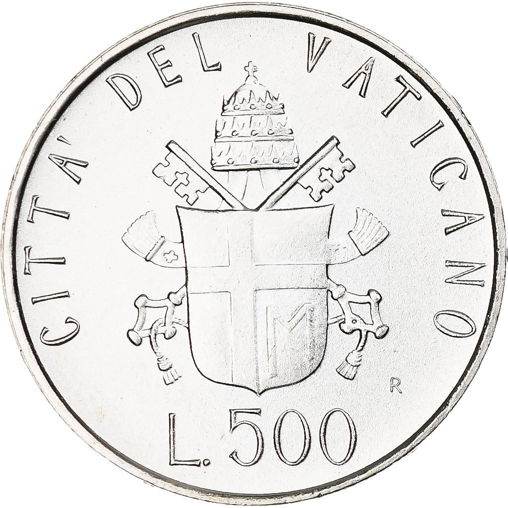 Vatican, Jean-Paul II, 500 Lire, 1981, Rome, MS(64), Silver, KM:160