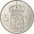 Zweden, Gustaf VI, 5 Kronor, 1954, Stockholm, UNC, Billon, KM:829