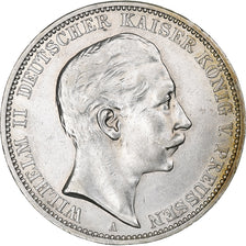 GERMANY - EMPIRE, PRUSSIA, Wilhelm II, 3 Mark, 1910, Berlin, MS(60-62), Silver