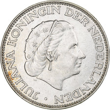 Netherlands, Juliana, 2-1/2 Gulden, 1963, Utrecht, MS(63), Silver, KM:185