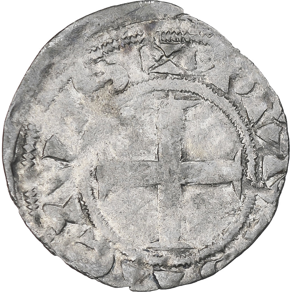Francia, Louis VII, Denier Parisis, 1137-1180, Paris, 2nd type, MB+, Biglione
