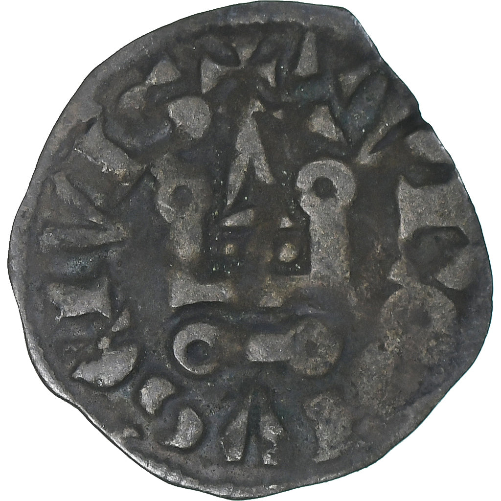 Francja, Philippe IV le Bel, Obole tournois, 1285-1290, EF(40-45), Bilon