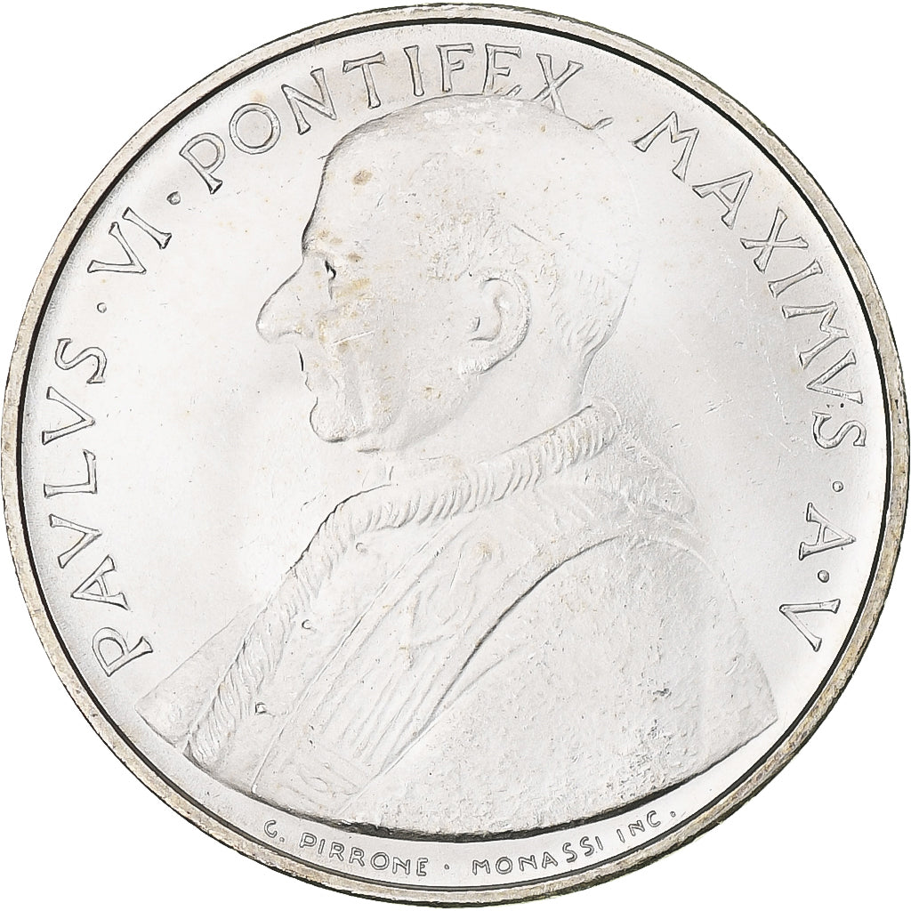 Vaticano, Paul VI, 500 Lire, 1967, Rome, SC+, Plata, KM:99