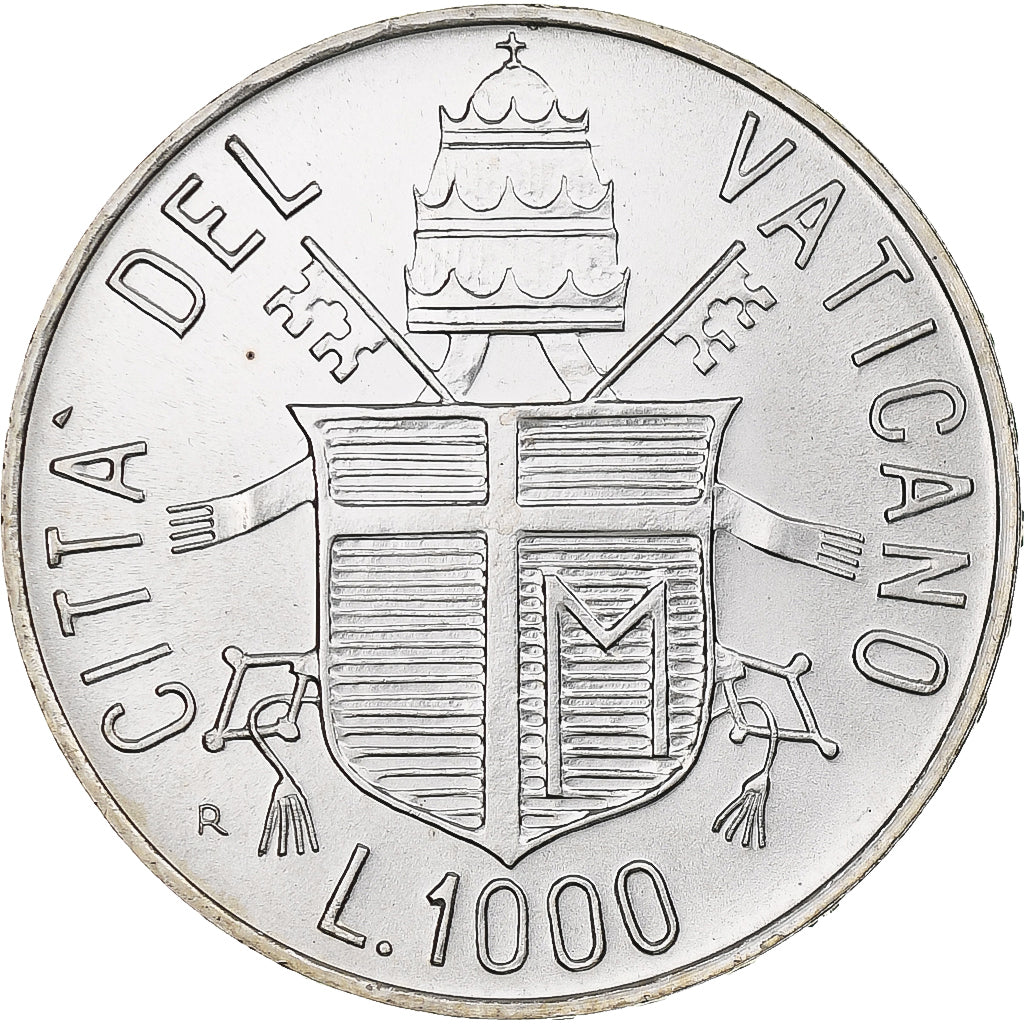 Vatikan, John Paul II, 1000 Lire, 1984, Rome, UNZ+, Silber, KM:183