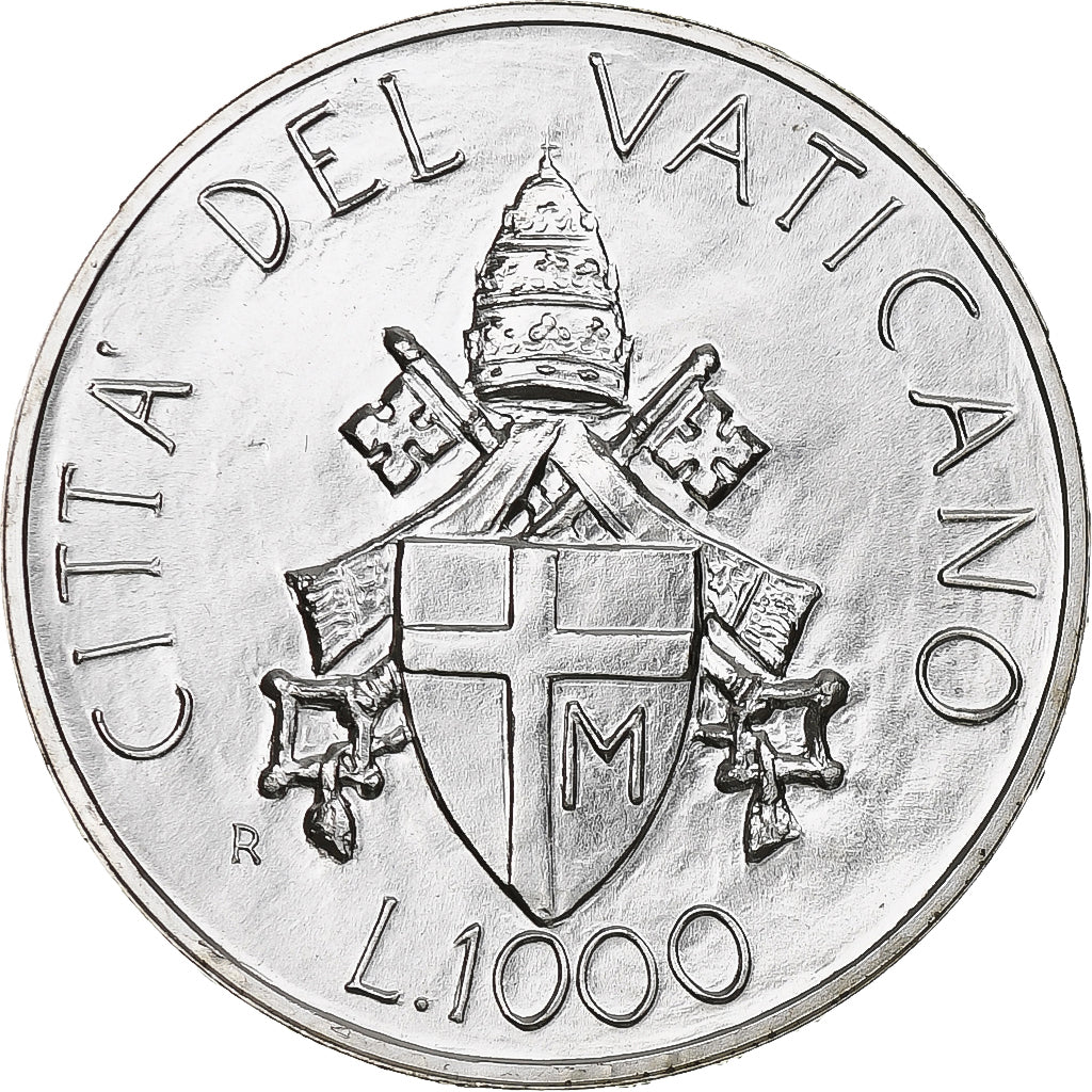 Vatikan, John Paul II, 1000 Lire, 1989, Rome, UNZ+, Silber, KM:219