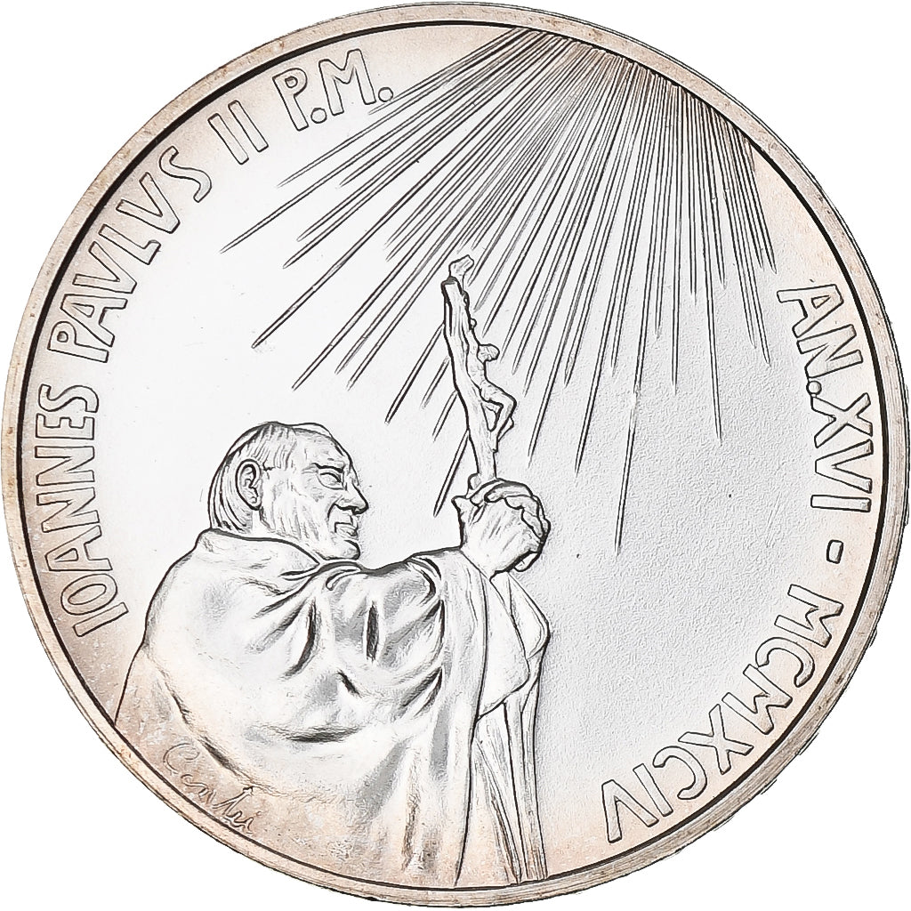 Vatikan, John Paul II, 500 Lire, 1994, Rome, UNZ+, Silber, KM:251