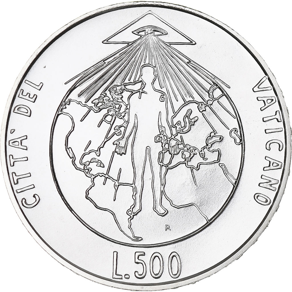 Vatikan, John Paul II, 500 Lire, 1994, Rome, UNZ+, Silber, KM:251