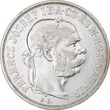 Hungary, Franz Joseph I, 5 Korona, 1900, Kremnica, EF(40-45), Silver, KM:488