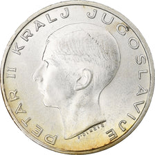 Yugoslavia, Petar II, 20 Dinara, 1938, AU(55-58), Silver, KM:23