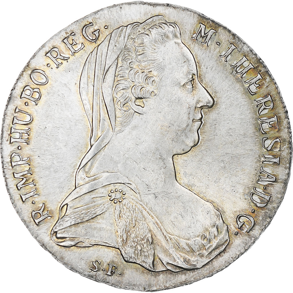 Austria, Maria Theresa, Thaler, 1780, Vienna, Official restrike, MS(63), Silver