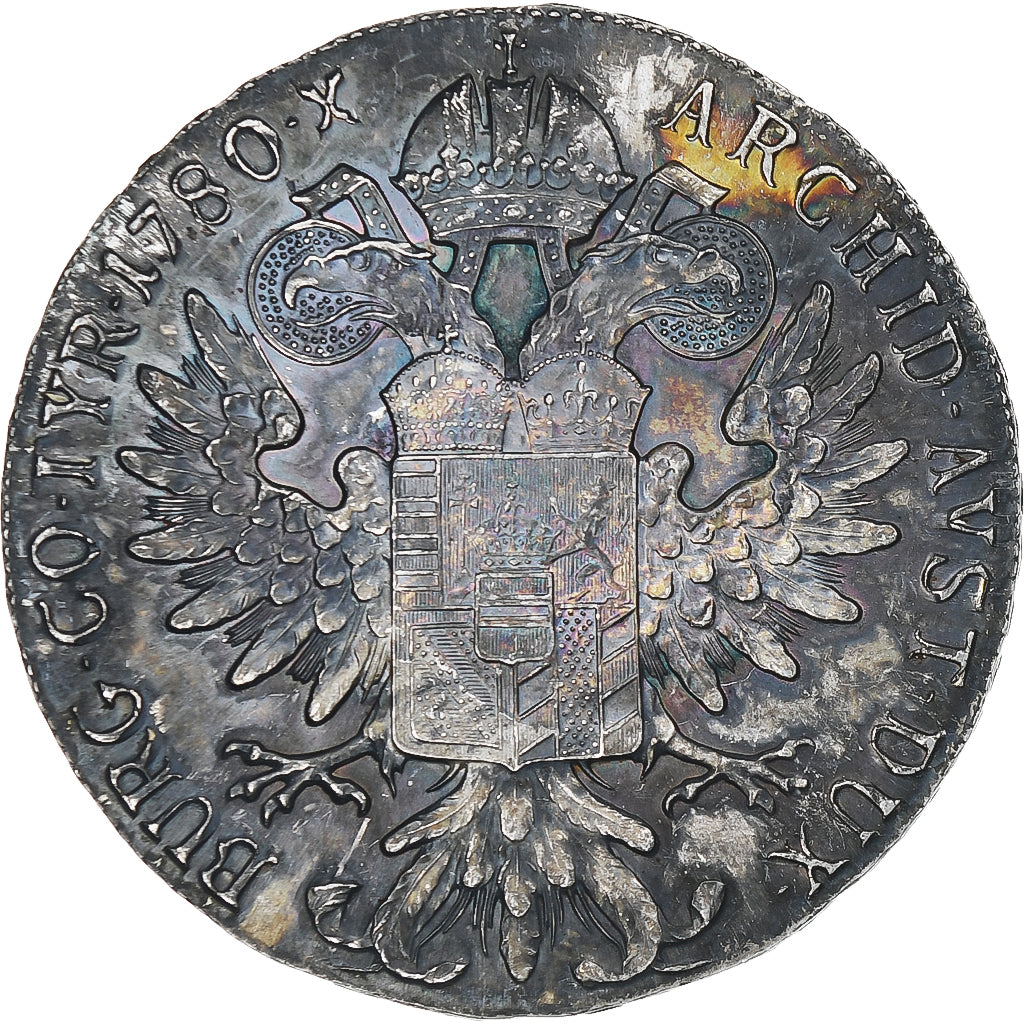 Austria, Maria Theresa, Thaler, 1780, Vienna, Official restrike, MS(63), Silver