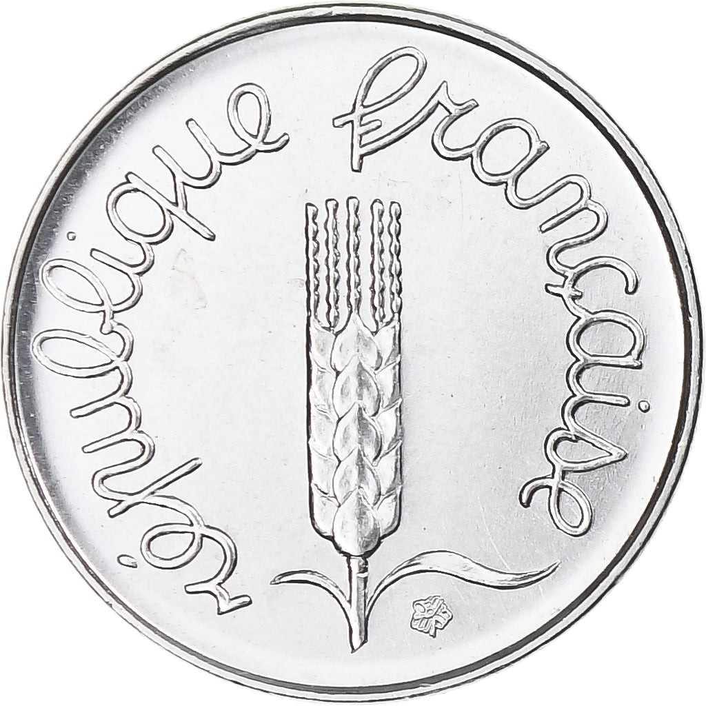 France, Épi, 1 Centime, 1974, Paris, série FDC, MS(65-70), Stainless Steel