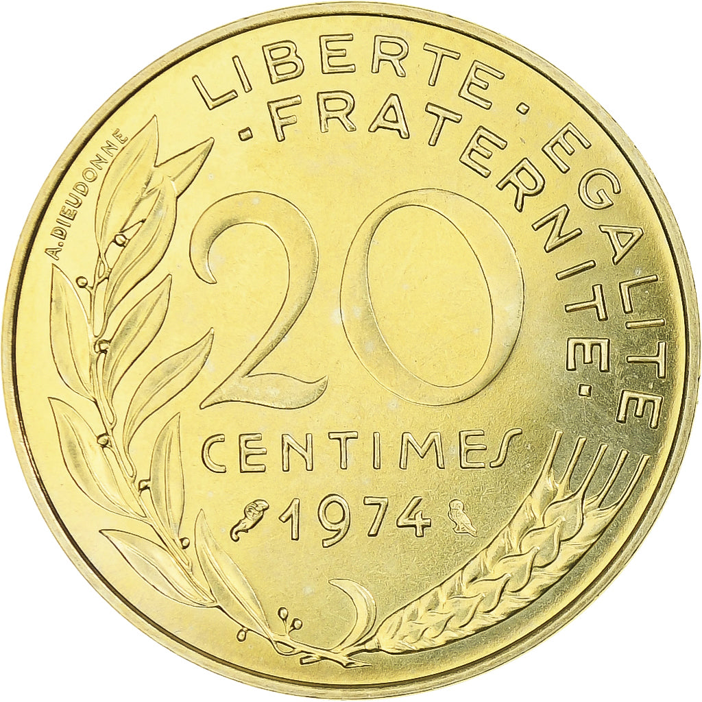 Frankreich, Marianne, 20 Centimes, 1974, Paris, série FDC, STGL
