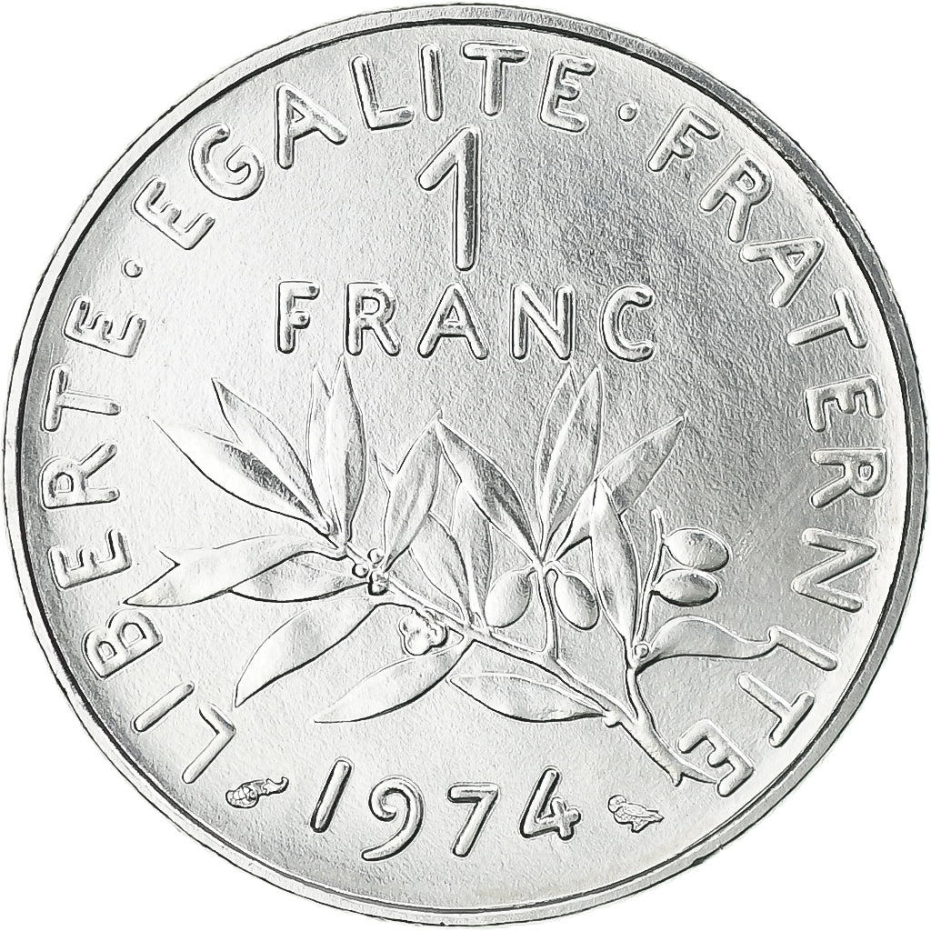 Frankreich, Semeuse, Franc, 1974, Paris, série FDC, STGL, Nickel, KM:925.1
