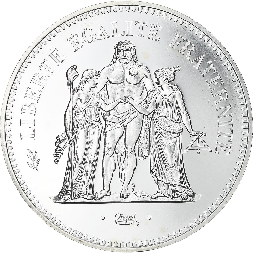 France, Hercule, 50 Francs, 1974, Paris, série FDC, MS(65-70), Silver