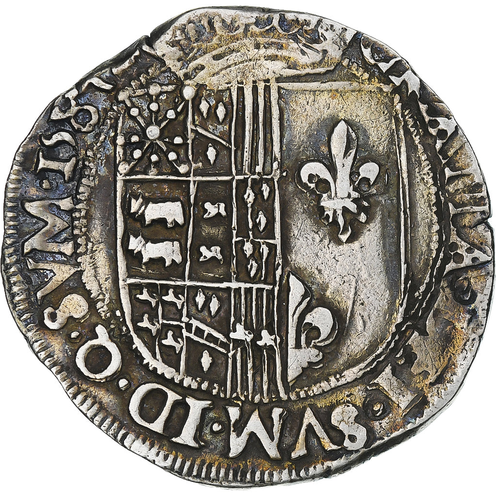 France, Henri III (Henri II de Béarn), Franc, 1584, Saint-Palais, VF(20-25)