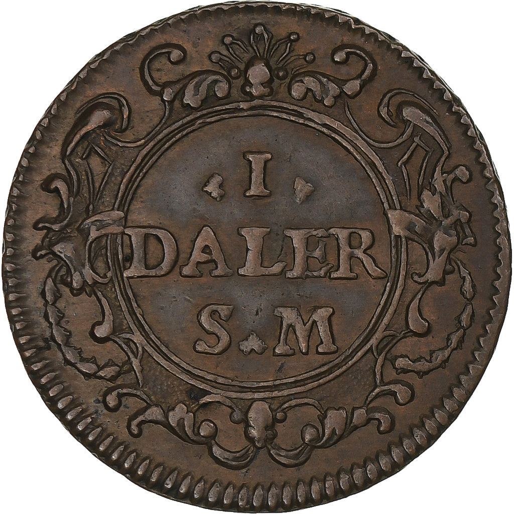 Sweden, Ulrika Eleonora, Daler S.m., 1719, AU(50-53), Copper, KM:369