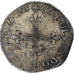 França, Charles X, 1/4 Ecu, 1595, Dinan, EF(40-45), Prata, Gadoury:521