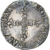 Francia, Charles X, 1/4 Ecu, 1591, Rouen, MBC, Plata, Gadoury:521