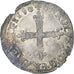 Francia, Charles X, 1/4 Ecu, 1590, Nantes, BB, Argento, Gadoury:521