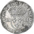 França, Charles X, 1/4 Ecu, 1592, Paris, Rara, VF(30-35), Prata, Gadoury:521