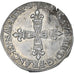 França, Henri IV, 1/4 Ecu de Béarn, 1599, Pau, AU(50-53), Prata, Gadoury:603