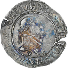Frankrijk, Henri III, 1/4 Franc au col plat, 1587, Rennes, ZF, Zilver